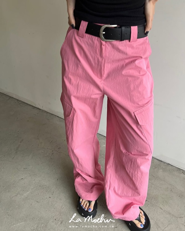 (限量商品)無聲縮口工作褲